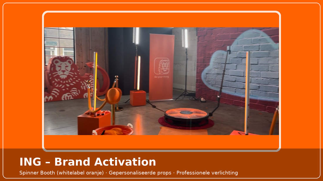 ING Personeelsfeest – On-brand activatie met Spinner Booth