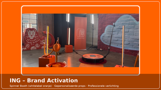 ING Personeelsfeest – On-brand activatie met Spinner Booth