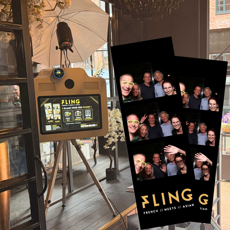 Photobooth met betaalsysteem bij FLING Eindhoven
